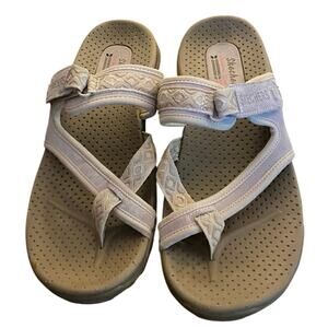Sketchers “Reggae”Women’s Sandals, Slip-on, Outdoor Lifestyle, Natural, Size 7